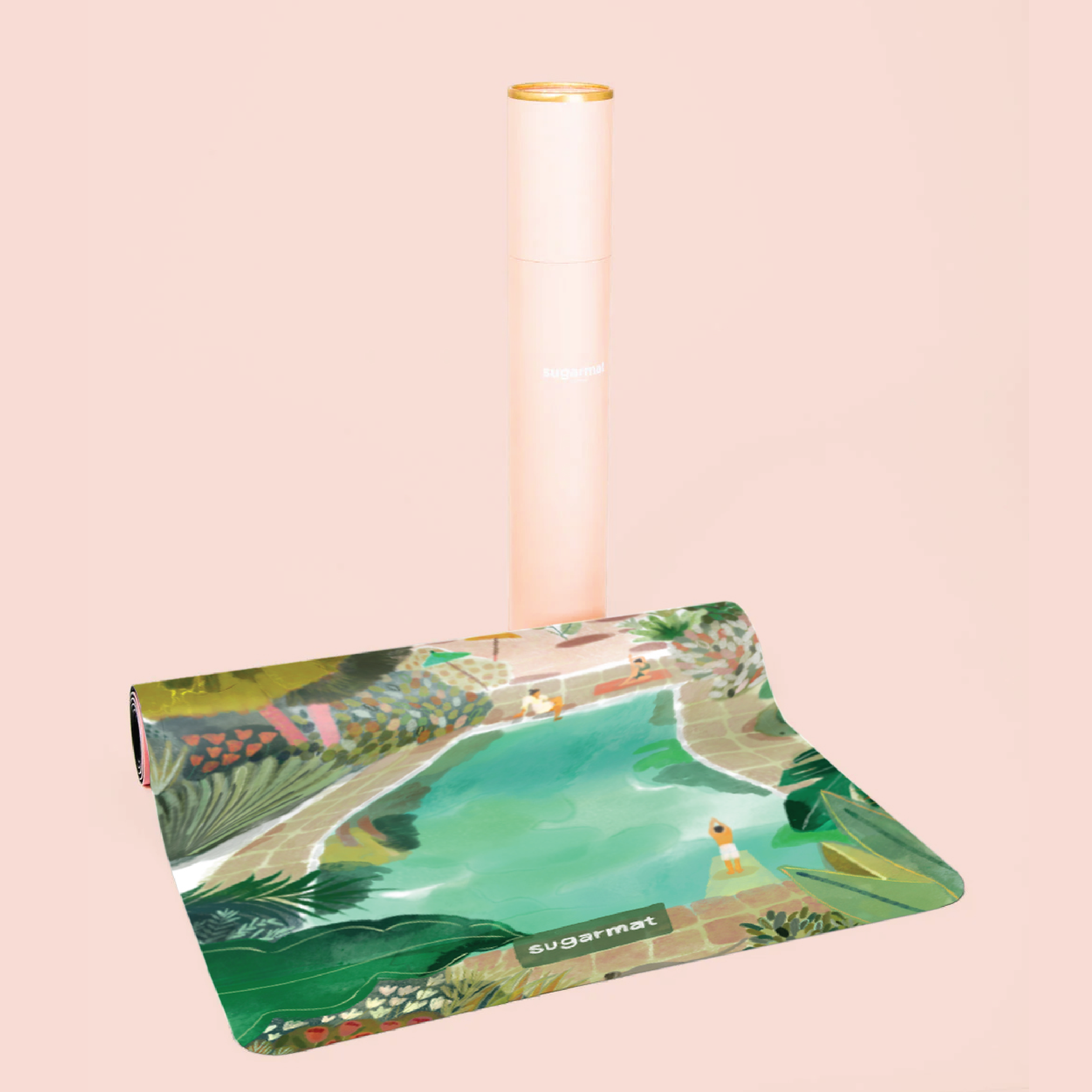 Sunlit Sanctuary  - Suede Yoga Mat (3MM)