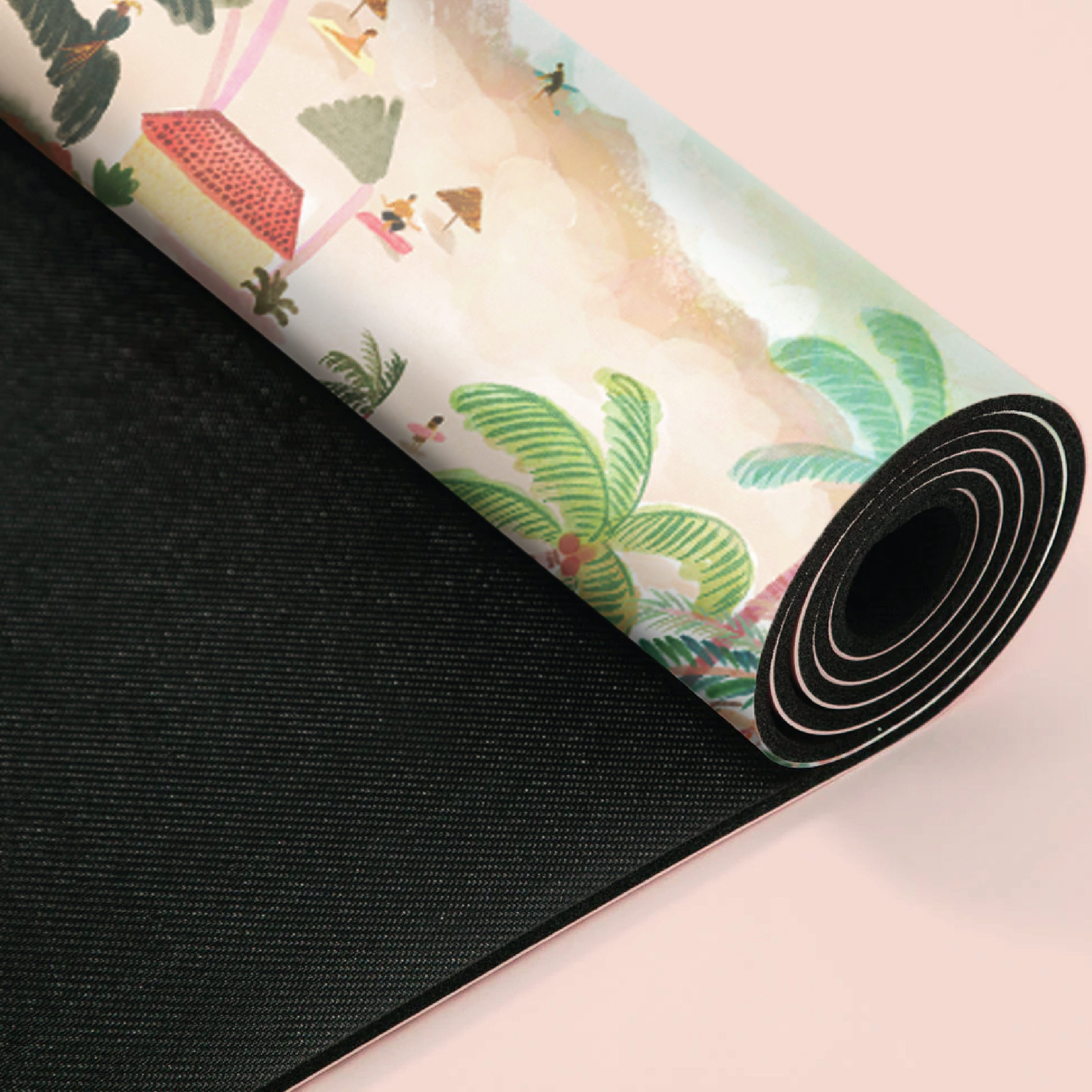 Sunlit Sanctuary  - Suede Yoga Mat (1MM)