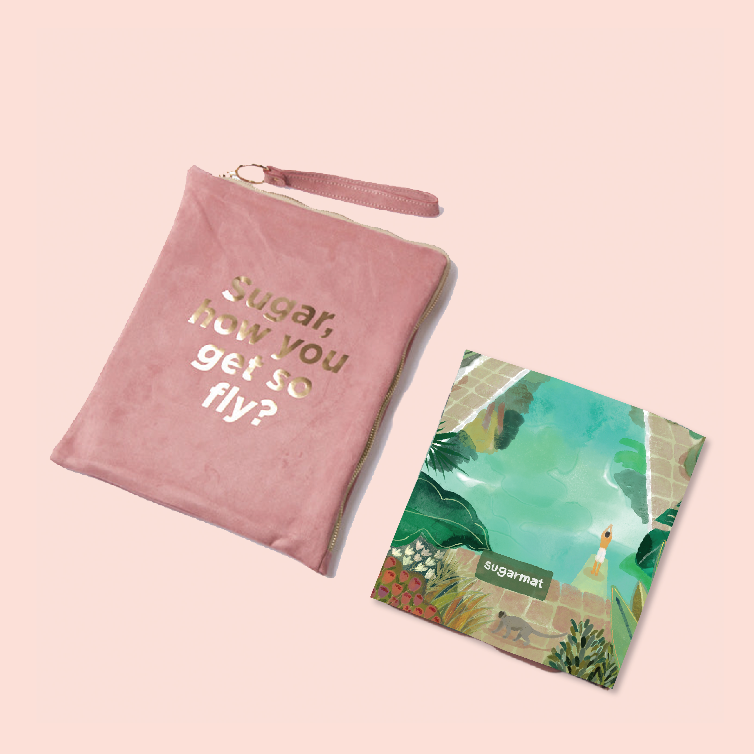 Sunlit Sanctuary  - Suede Yoga Mat (1MM)