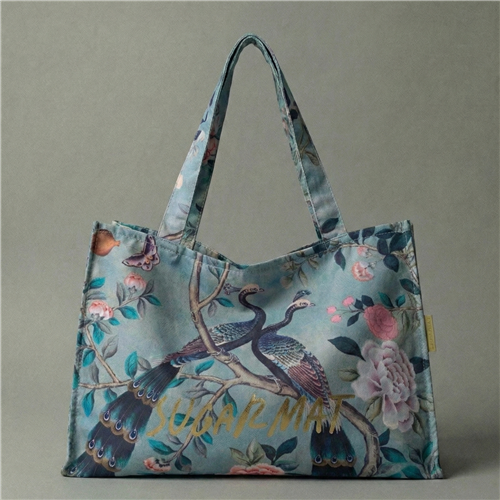 Tote Island Escape – Tas Bali Buatan Tangan dengan Pegangan yang Diperkuat & Motif Bunga Modern