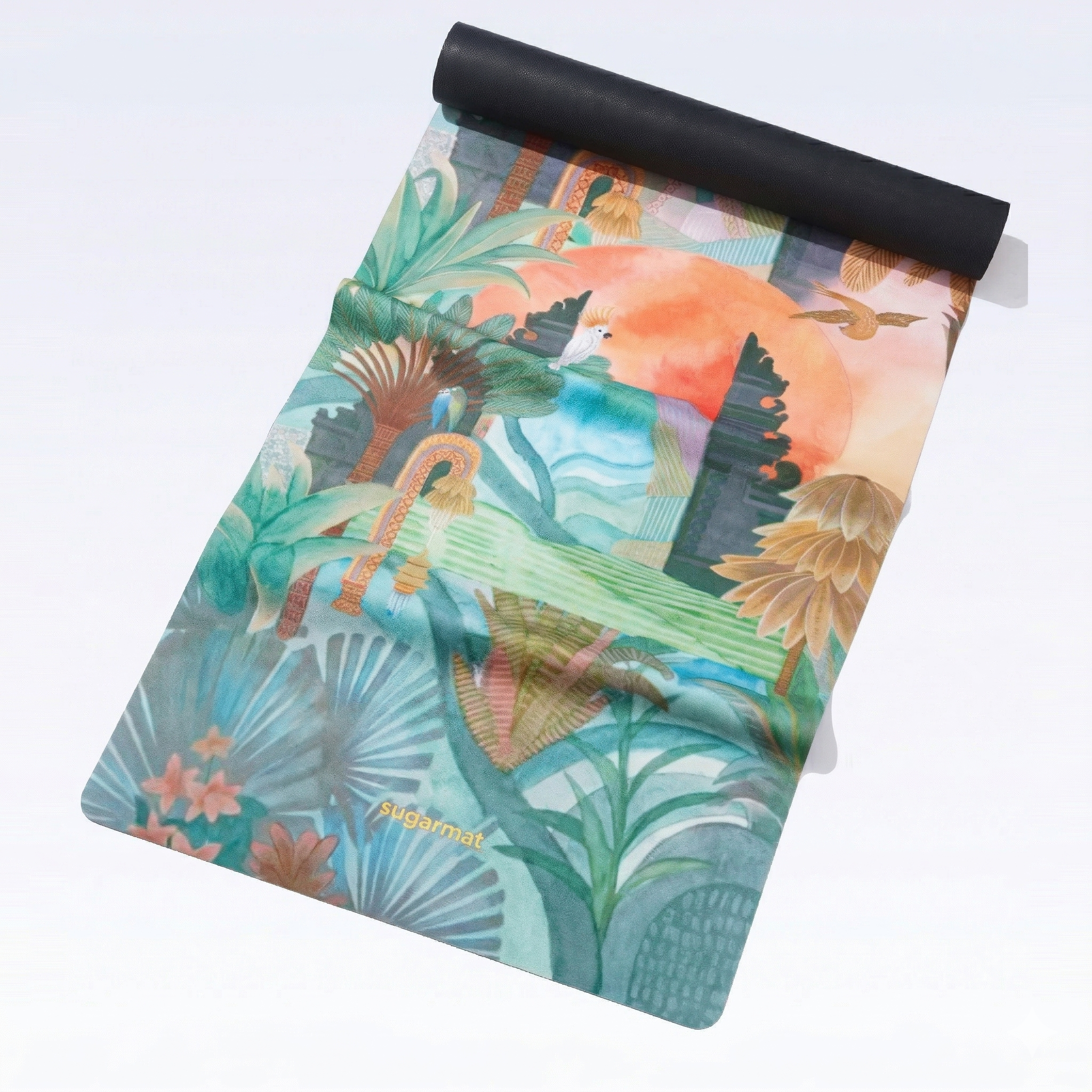 Tirta Awakening | Suede Travel Yoga Mat (1MM) | Lightweight Rubber Base