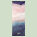 Healing Heart Collection | Suede Travel Yoga Mat (1MM) | Lightweight Rubber Base