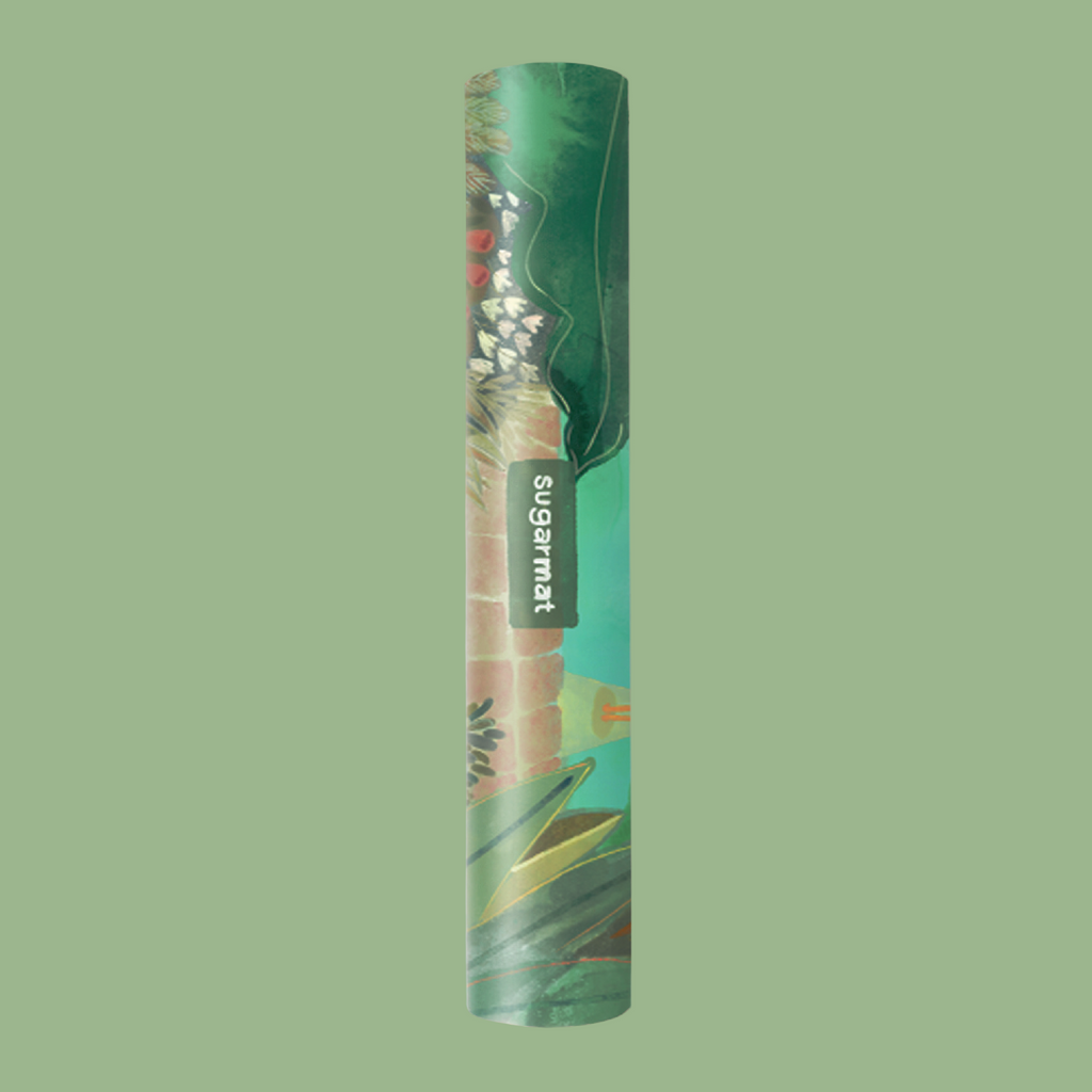 Sunlit Sanctuary  - Suede Yoga Mat (3MM)
