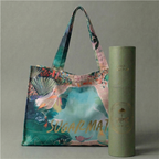Tote Island Escape – Tas Bali Buatan Tangan dengan Pegangan yang Diperkuat & Motif Bunga Modern