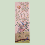 Pink Pampas Panel 1 - Suede Travel Yoga Mat (1MM)