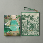 Sunlit Sanctuary | Suede Travel Yoga Mat (1MM) | Lightweight Rubber Base