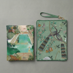 The Spotty Paradise | Suede Travel Yoga Mat (1MM) | Lightweight Rubber Base